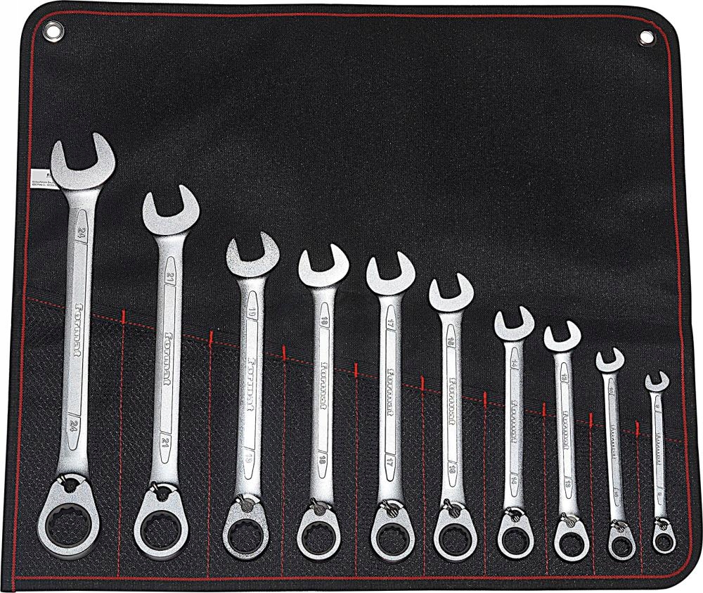 Sada klíčů s kroužkovou ráčnou 8-24 mm, 10dílná Format