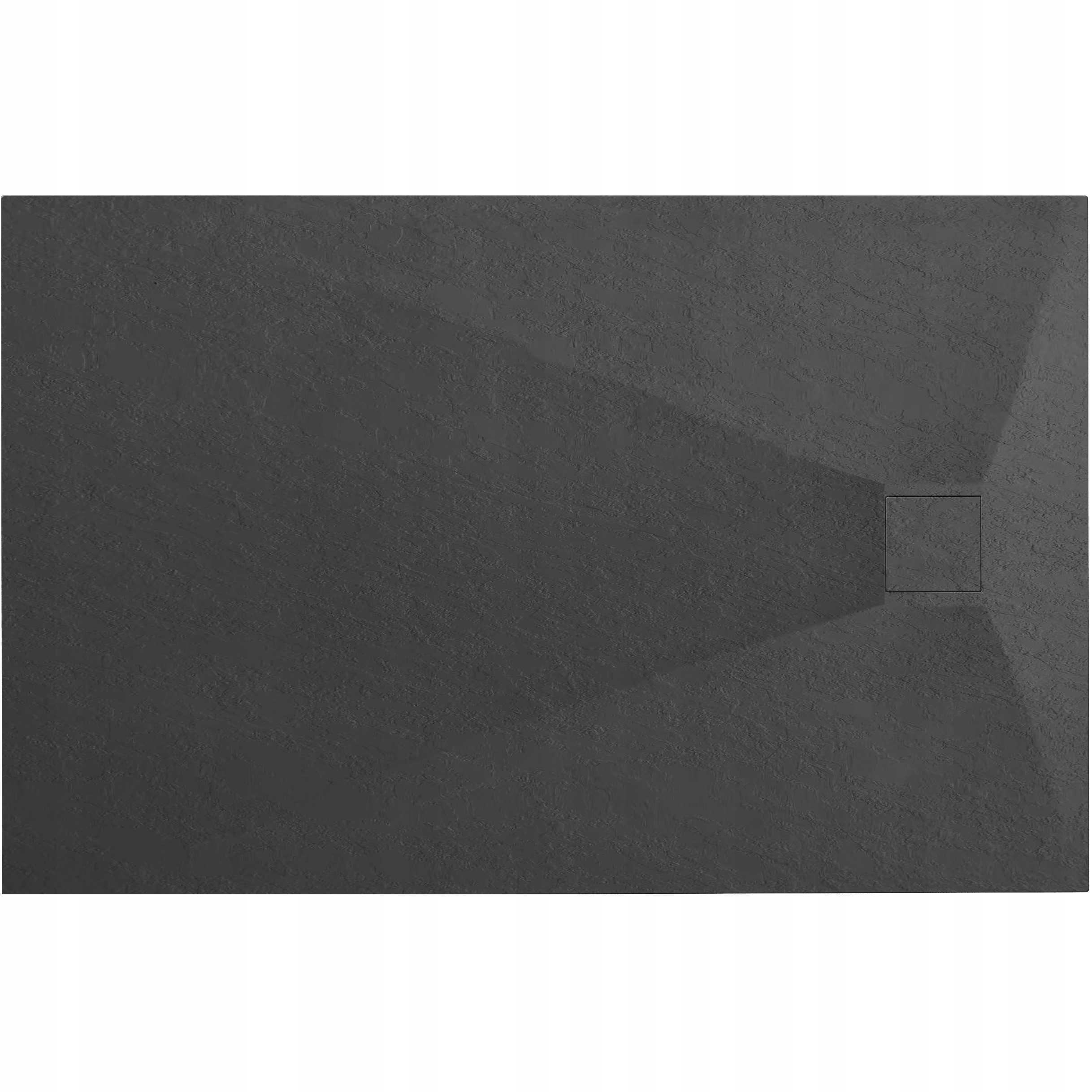 Brodzik Magnum 100x80 czarny prysznicowy Slim Rea