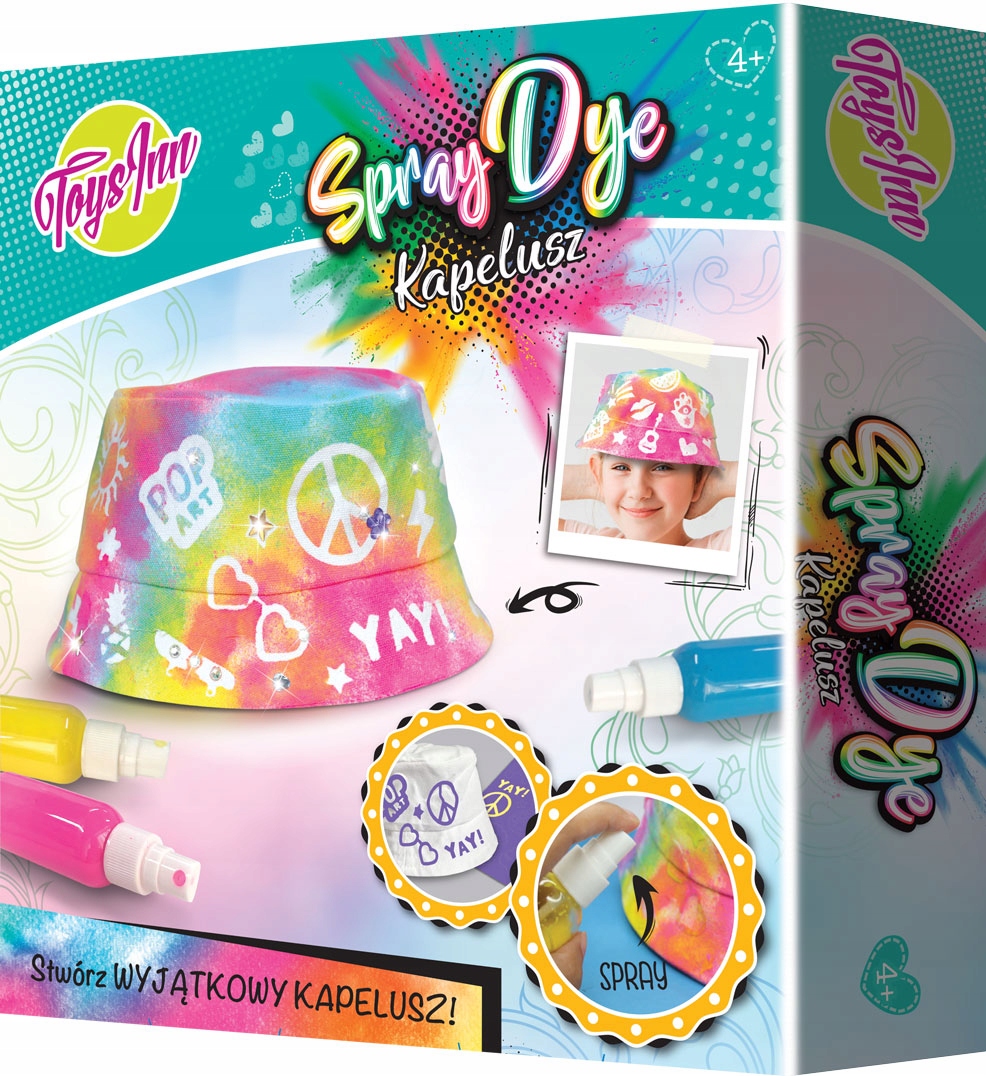 

Zestaw Tie Dye stwórz wyjątkowy kapelusz