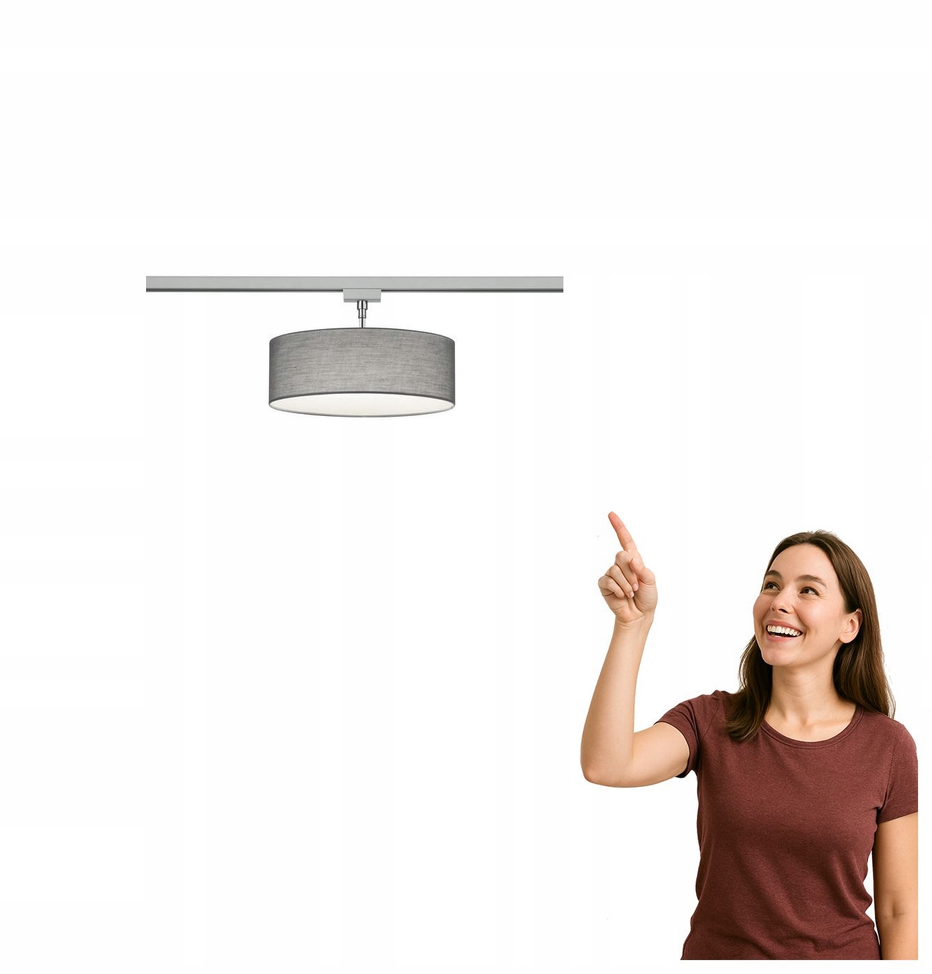 Lampa pre 2-okruhový koľajový kábel Duoline 76390211 Trio