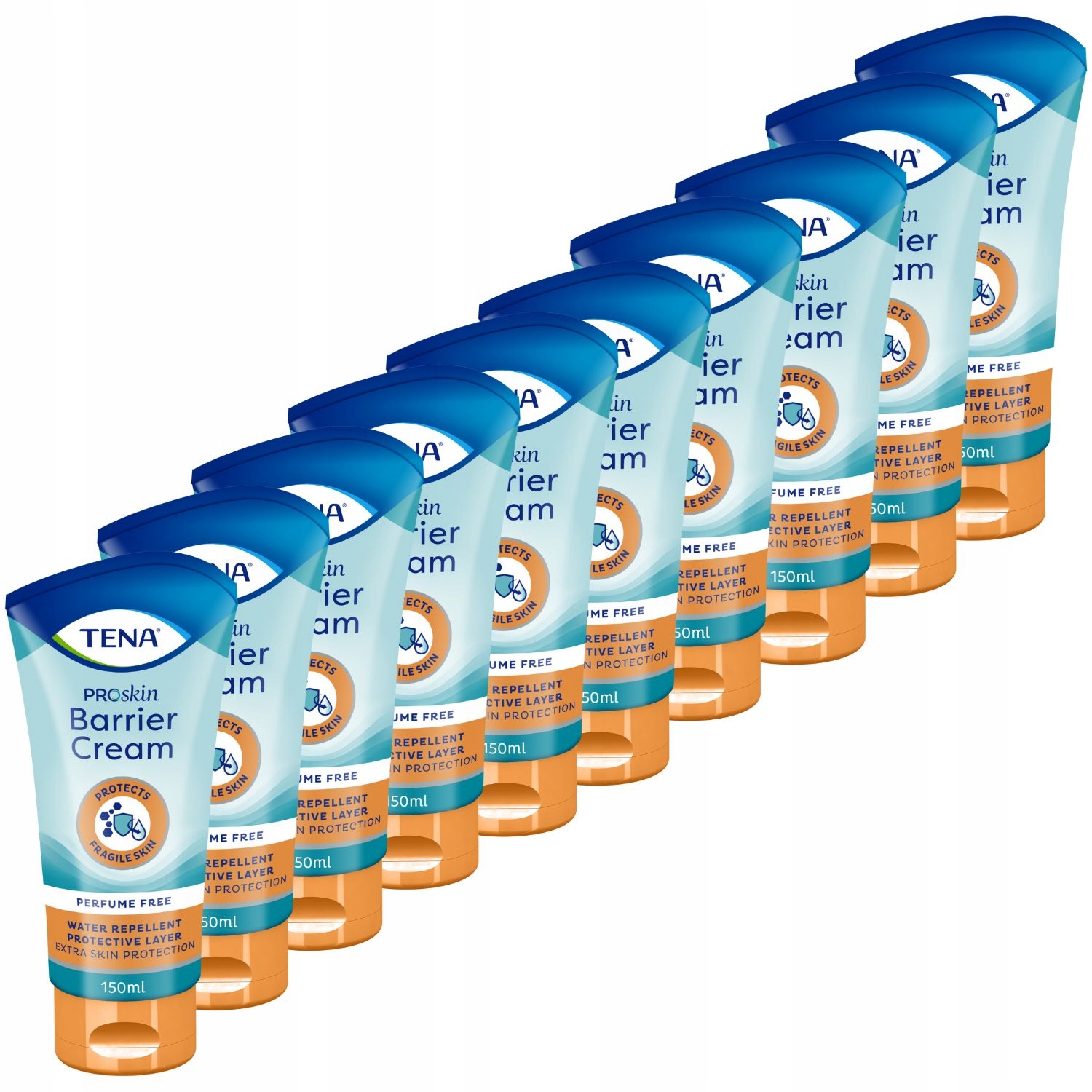 10x150ml Tena Barrier Cream krem ochronny nietrzymanie moczu podrażnienia