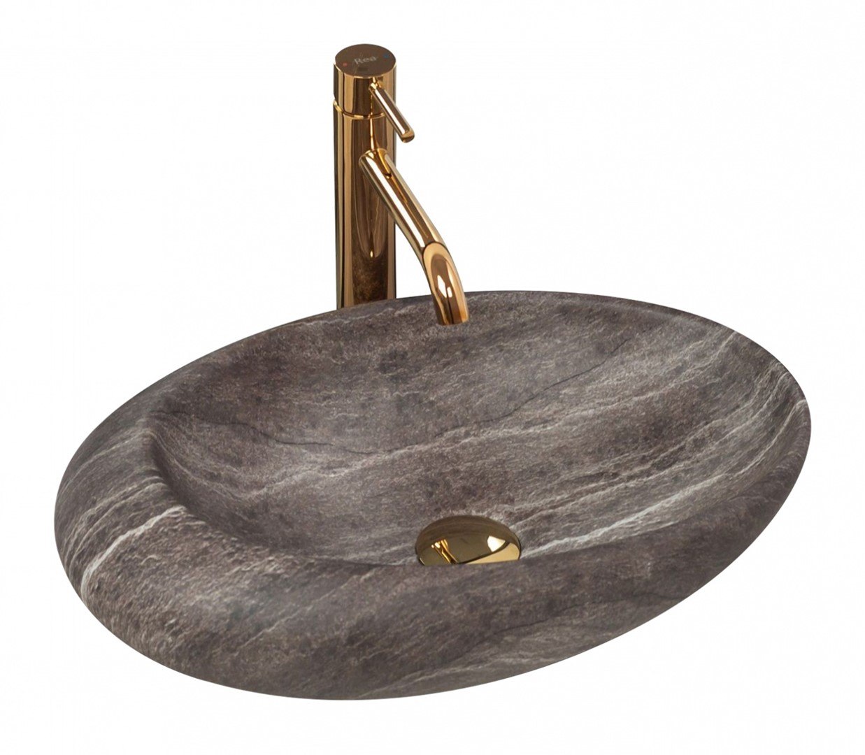 Umyvadlo Roxy A Stone D.grey Na Desku