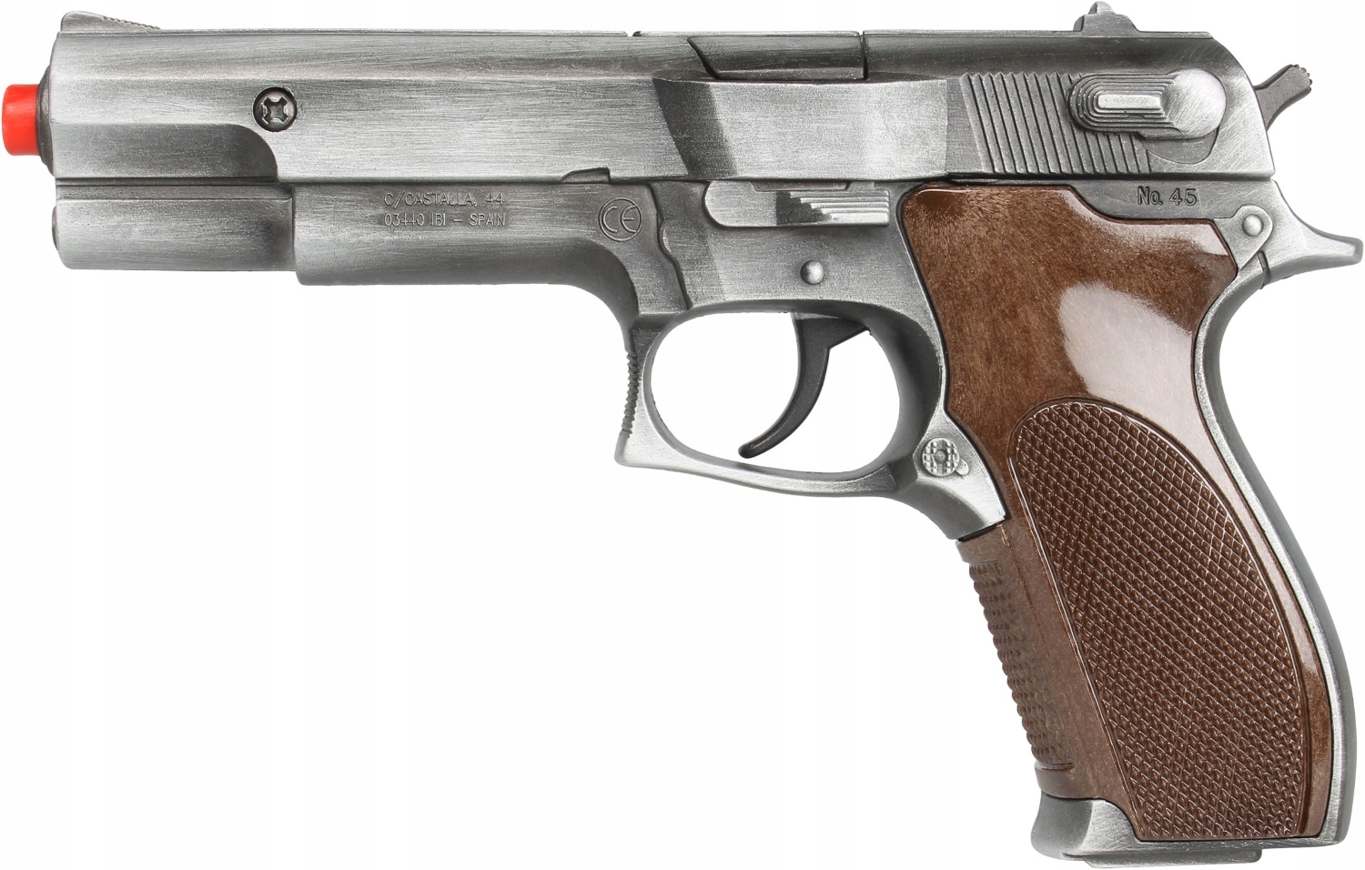 

Metalowy pistolet policyjny Gonher 45/1 Gold