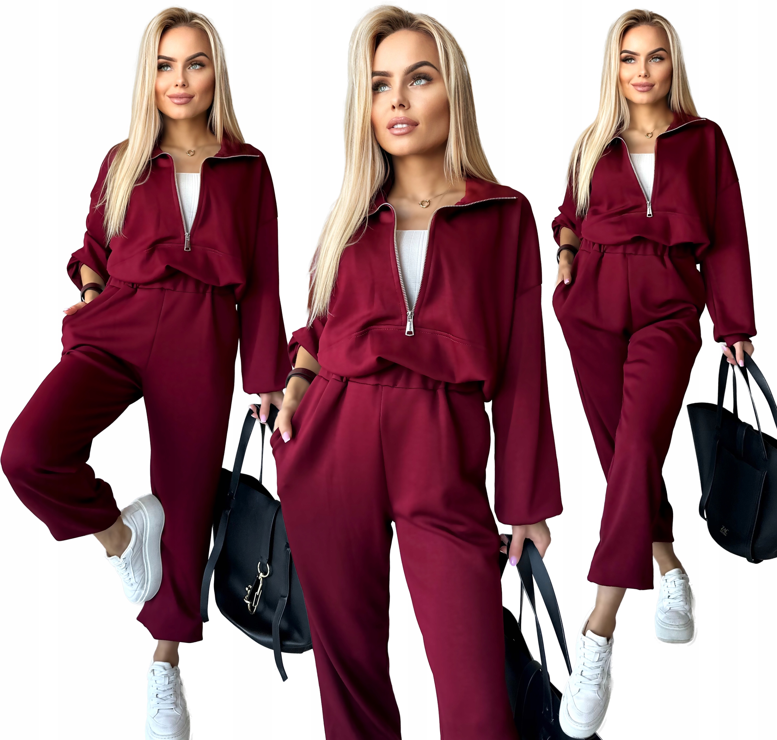 tepláková souprava Teplákovka dámská kalhoty mikina zip stojáček módní sportovní Scx