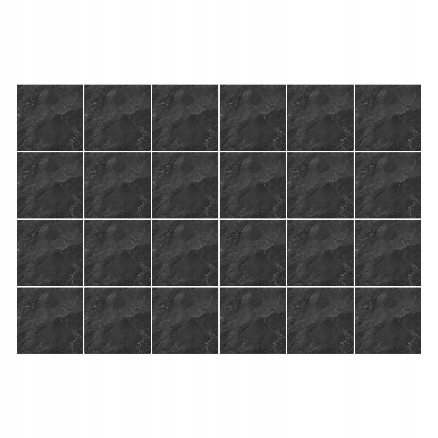 Sada samolepek na dlaždice Textura přírodního kamene 24 ks 20 x 20 cm