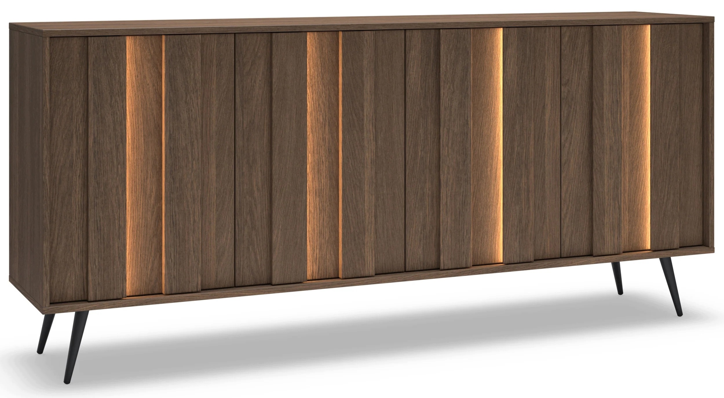 Čtyřdveřová komoda Amaro Led 183 cm dub dunin
