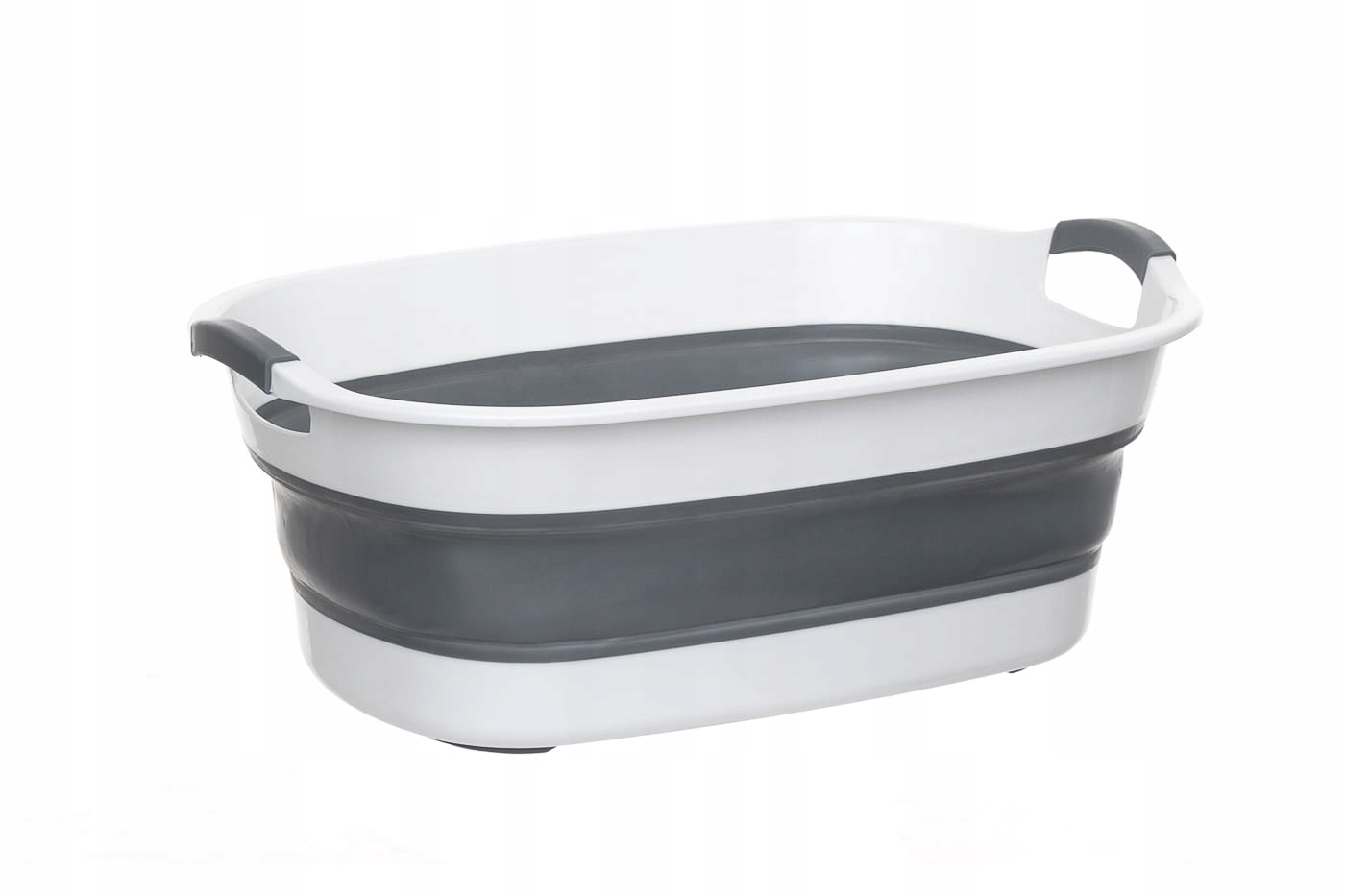 Miska Na Pranie 40L Silikonowa Składana Kosz Wolnostojący 60CM Z Odpływem