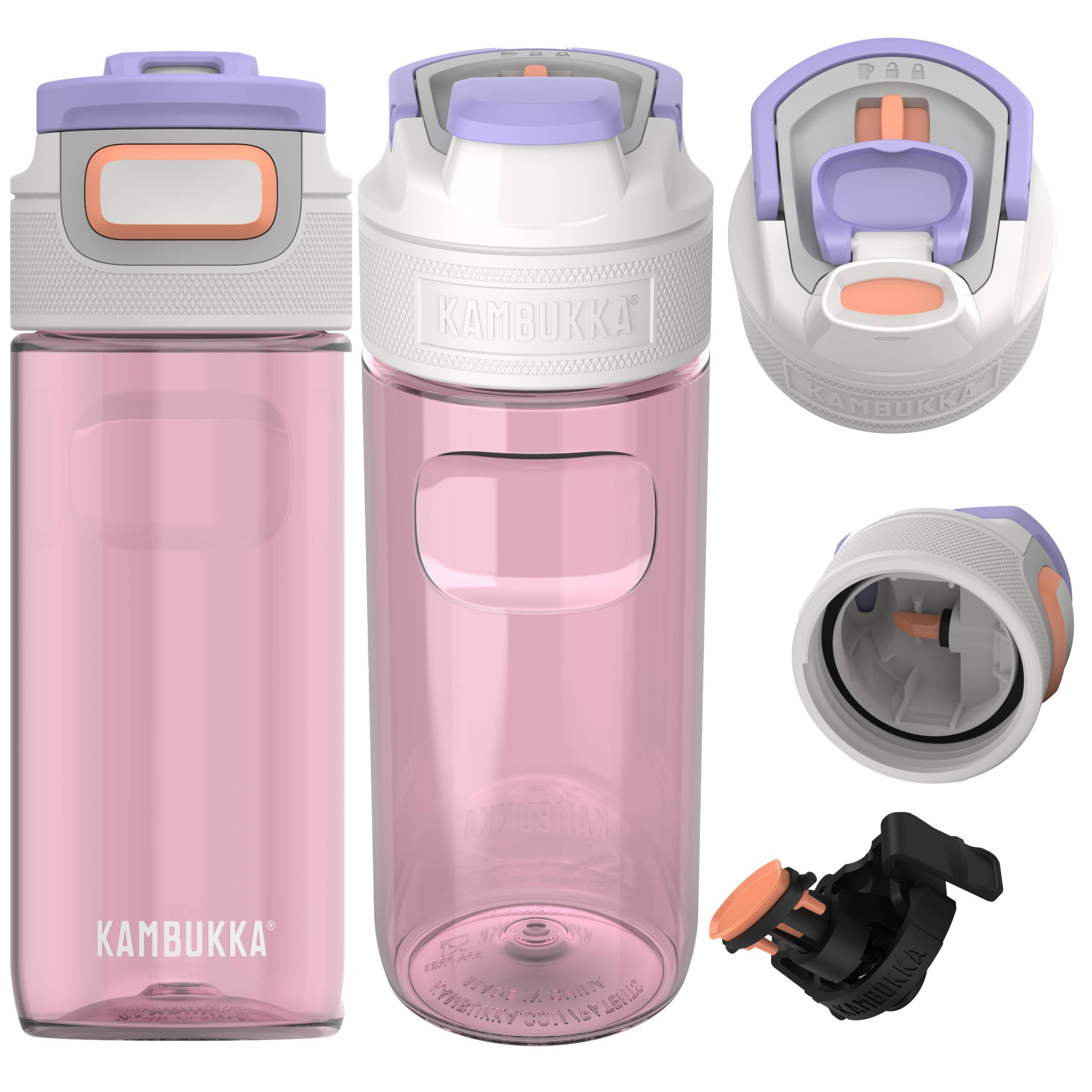 Butelka na wodę Kambukka Elton Barely Blush Różowa 500 ml