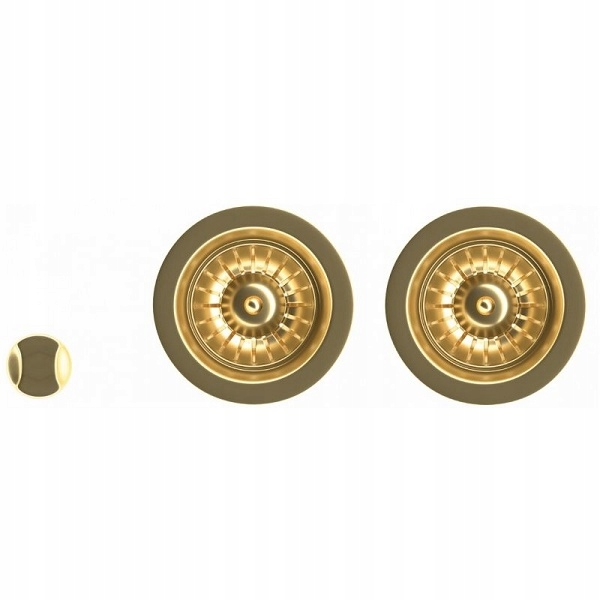 Odtokový komplet s sifónom Kernau Ks-ss 2B Gold Nano