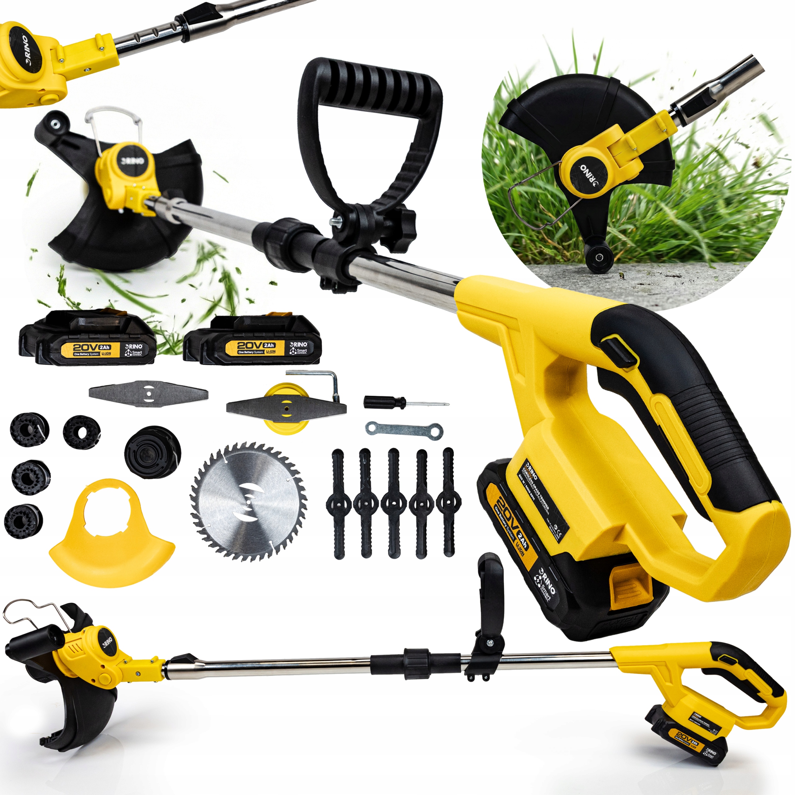 Aku Vyžínač Elektrický Vyžínač 850W Křovinořez Na Trávy Křovinořez Rino