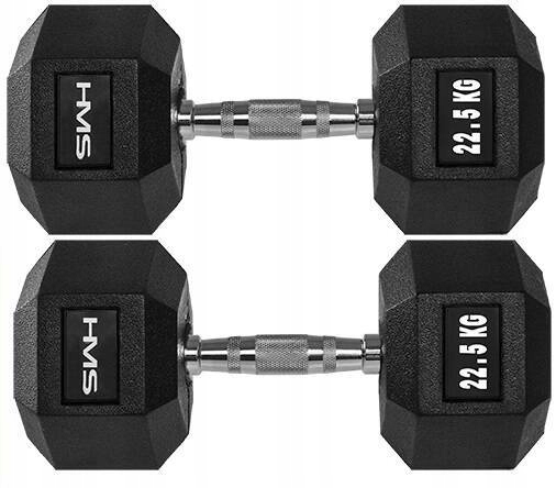 Hms Činky Hex Pro Závaží pro silový trénink Fitness 2x 22,5 kg