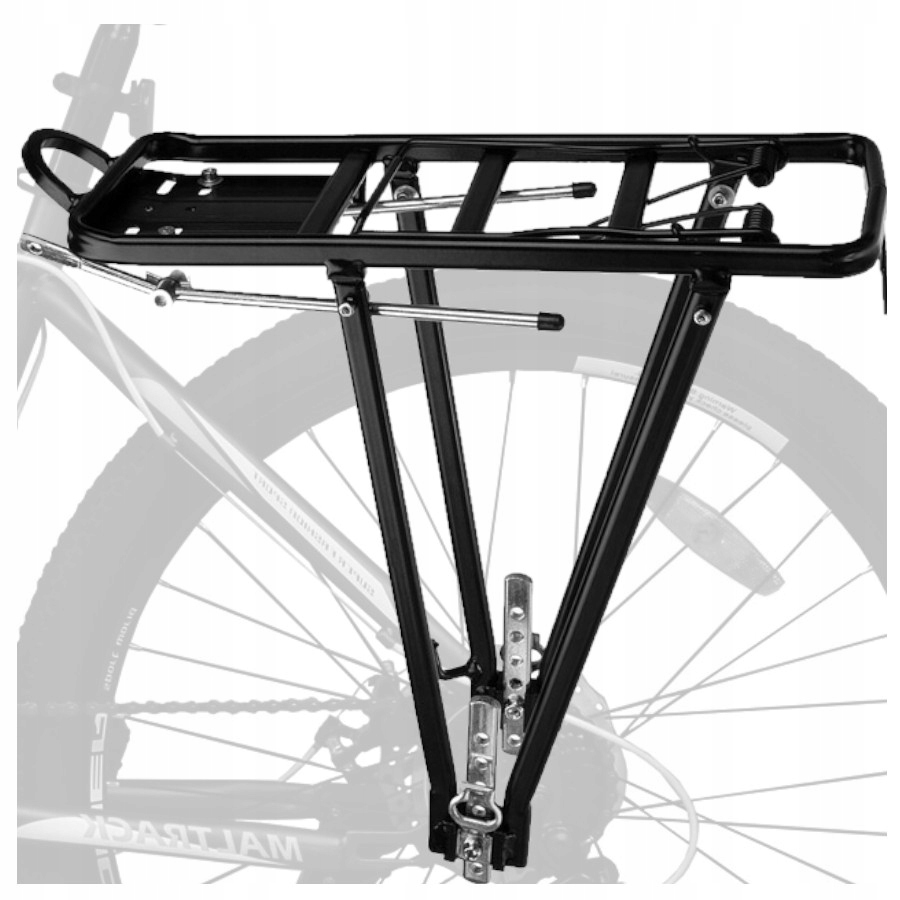 BAGAŻNIK ROWEROWY TYLNY NA ROWER ALUMINIOWY WYTRZYMAŁY 35KG UNIWERSALNY Stan opakowania oryginalne