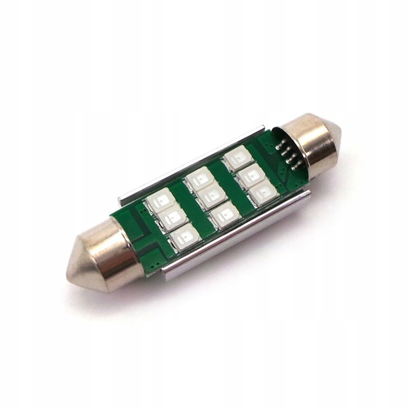 

żarówka Led SV8.5 12-24V Canbus 42mm Niebieska