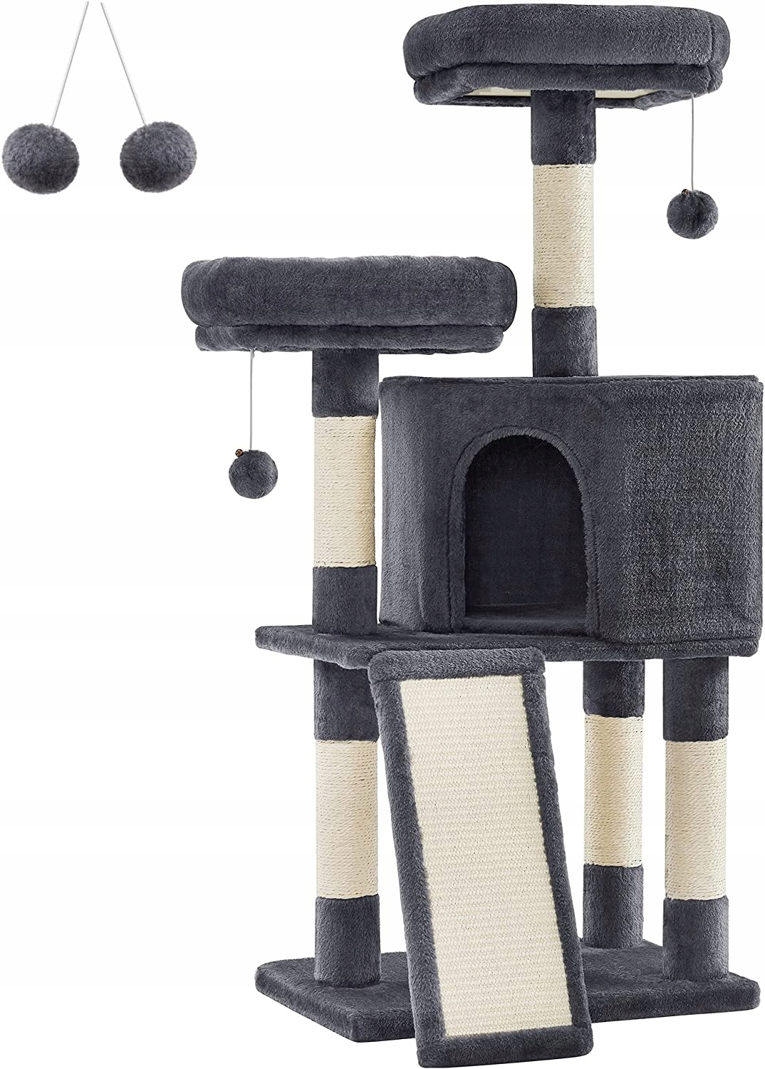

Feandrea Niski drapak dla kota z domkiem 115 cm