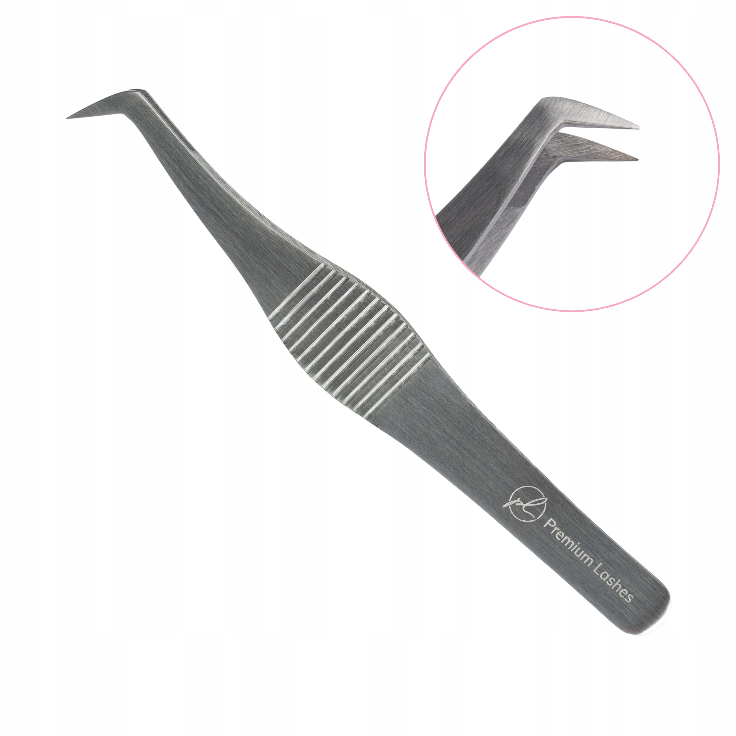 Pinzeta na řasy Zakřivená Typ L 70° Dvoupinová Pro Master Premium Lashes
