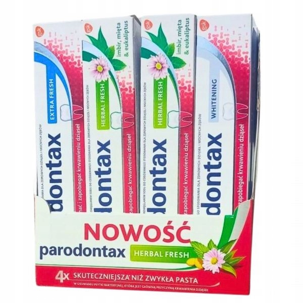 

Pasta do zębów Parodontax mix (20 sztuk) Pakiet XL