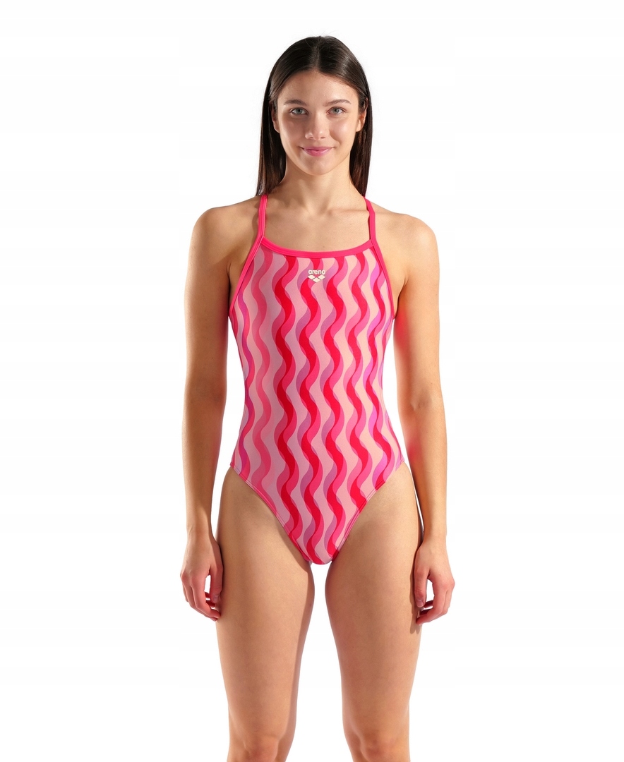 Dámské plavky Arena Ripple Print Swimsuit 38
