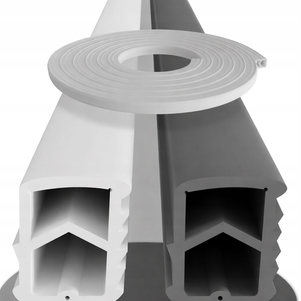 Tesnenie 5 m oceľovej zárubne z termoplastického elastoméru 16x12 mm