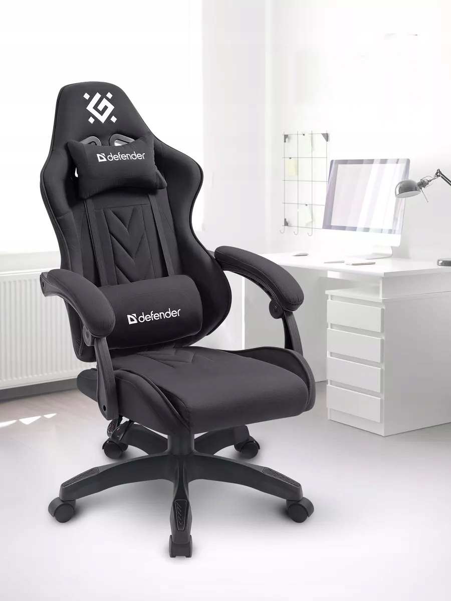 FOTEL DEFENDER BREEZE CZARNY GAMING — 11
