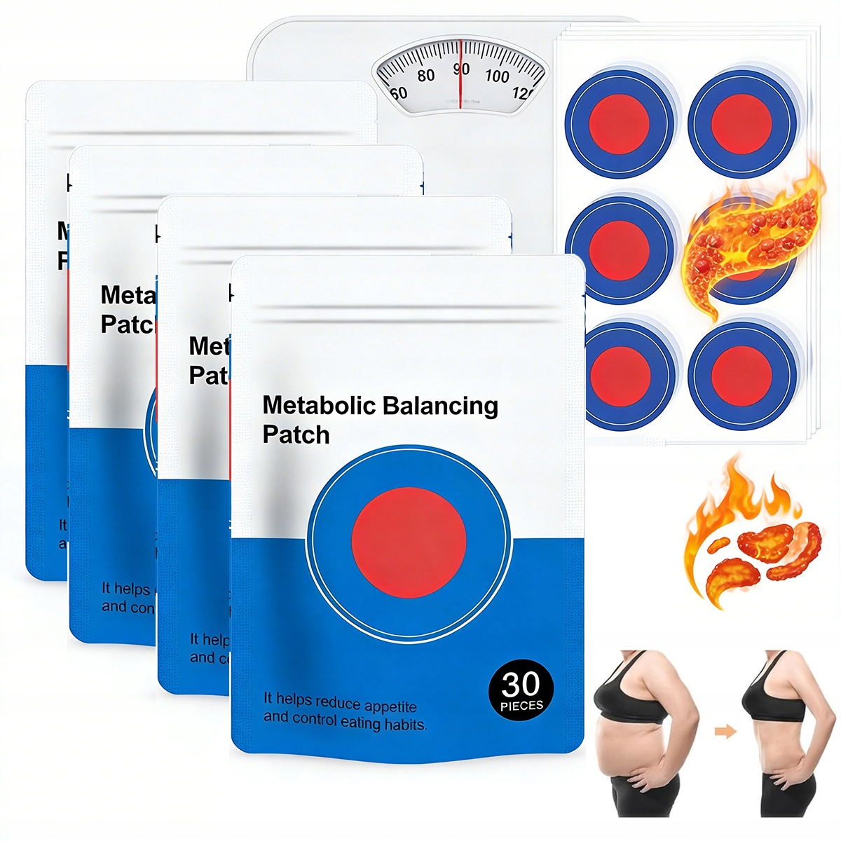 Plastry Odchudzające Wyszczuplające Turbo Spalanie Naturalne 120 Sztuk