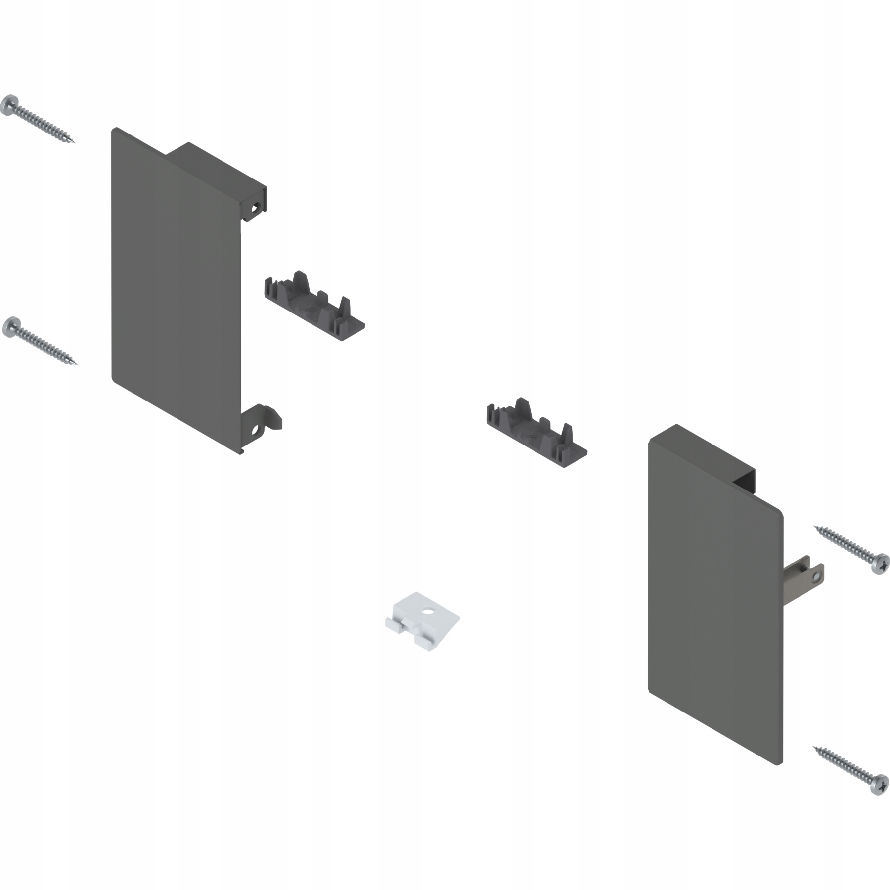 Mocowanie frontu MERIVOBOX do szuflady wewnętrznej , lewe/praw