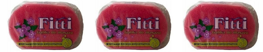 Fitti kúpeľová špongia proti celulitíde 3 ks