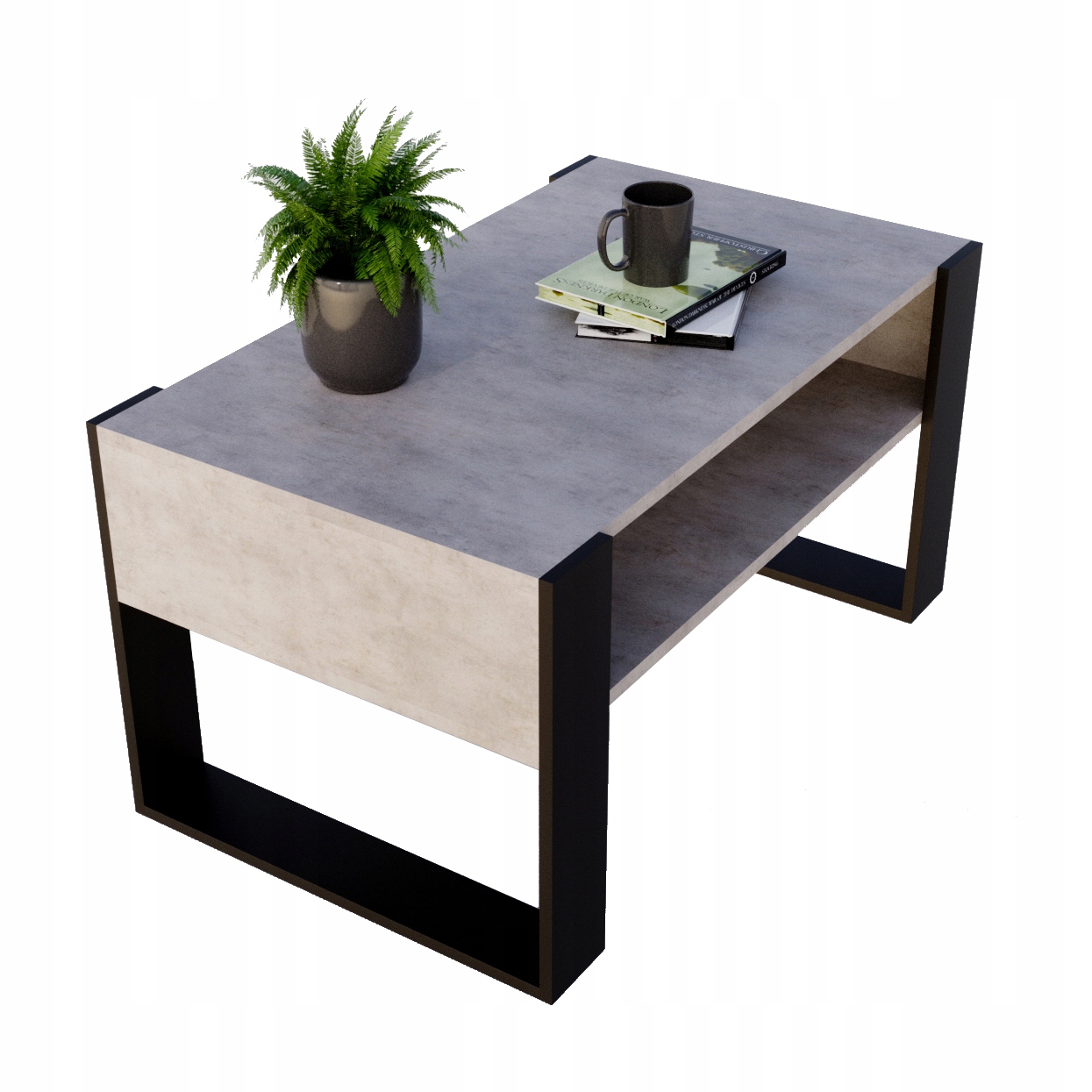 

Stolik kawowy Karo ława loft retro Beton stół