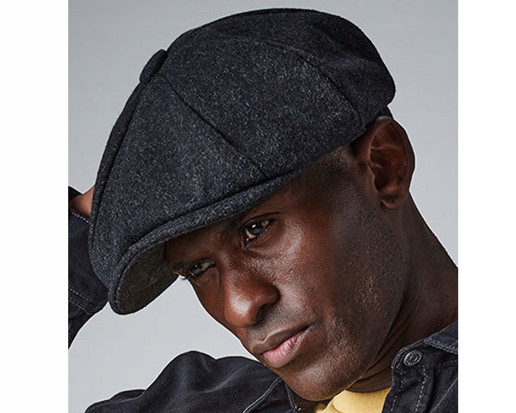 CZAPKA Z DASZKIEM KASZKIET MĘSKI WEŁNIANY L/XL Marka Beechfield