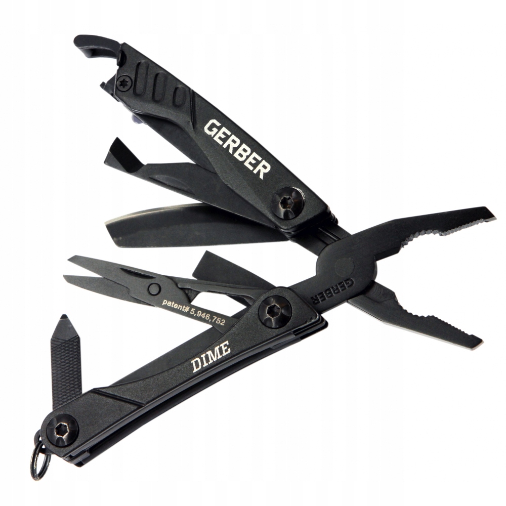 Gerber 31-003610 Dime MultiTool Black narzędzie wielofunkcyjne szczypce, stal