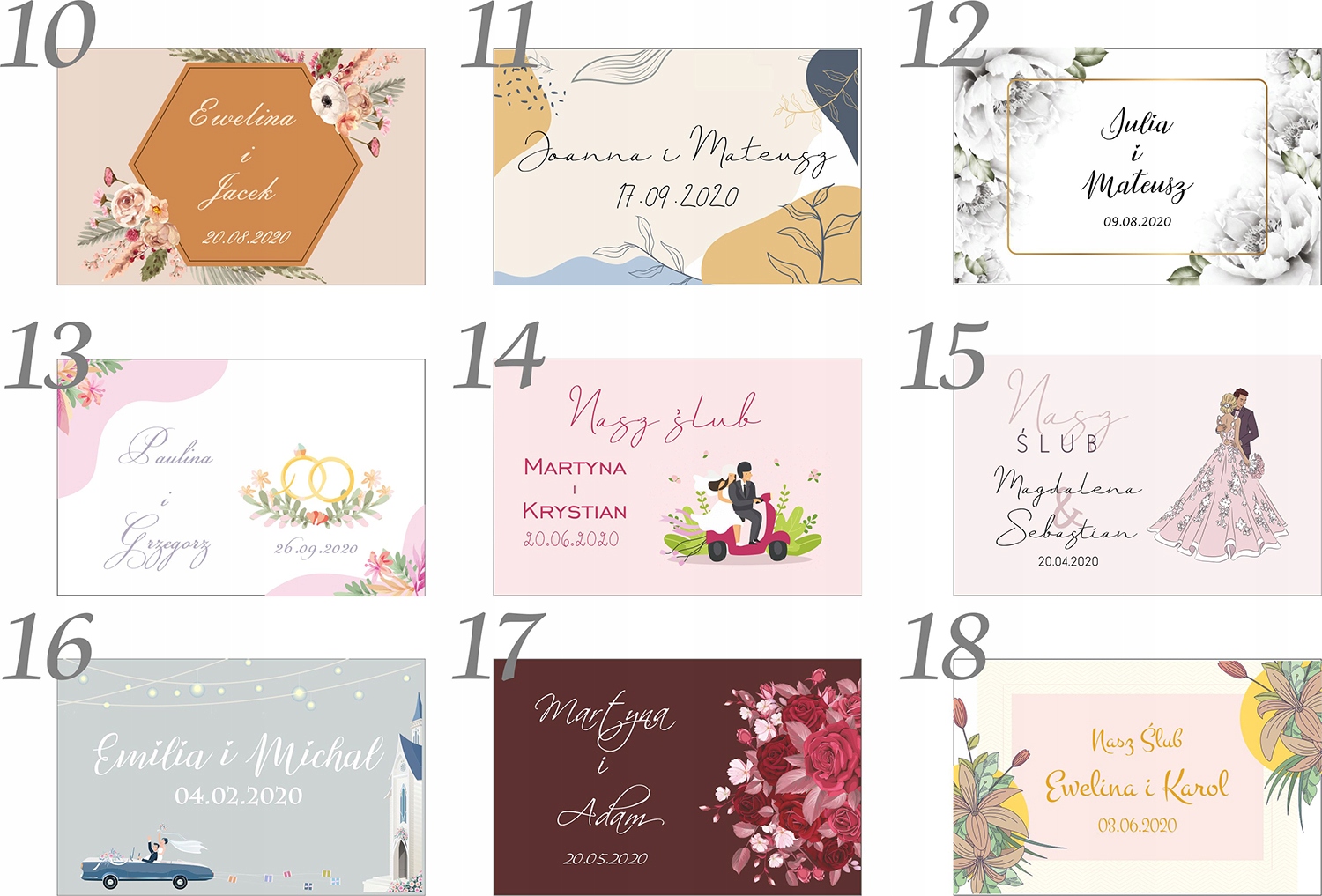 Pamiątka Ślubu Pendrive 64 GB na zdjęcia i filmy szkatułka z Twoimi wzorami Interfejs USB 3.0