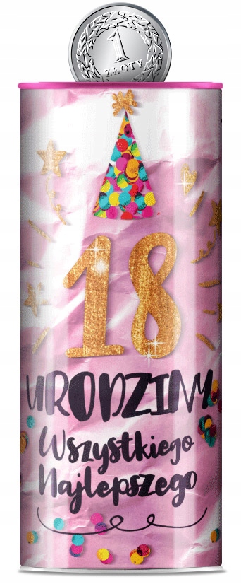 

Skarbonka na 18 urodziny dla Córki 18 lat 18-tkę