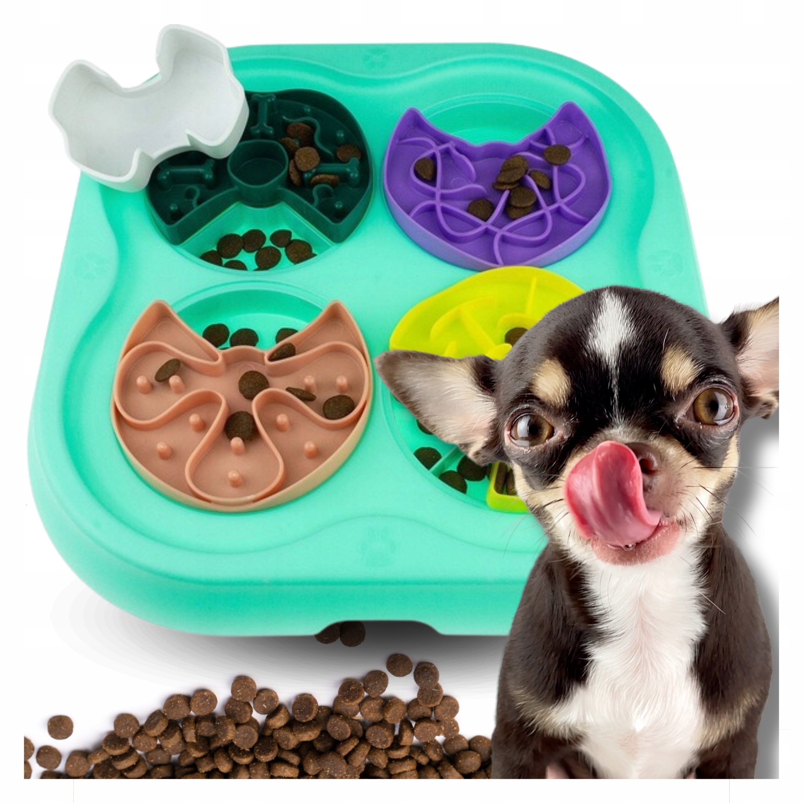Miska pro Pomalé Jedení pro psa – Hra/labyrint na pamlsky pro psy