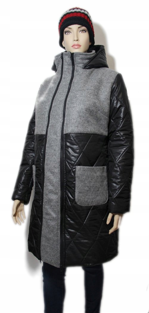 Novinka Těhotenský Kabát S Kombinovanou Vložkou S/m