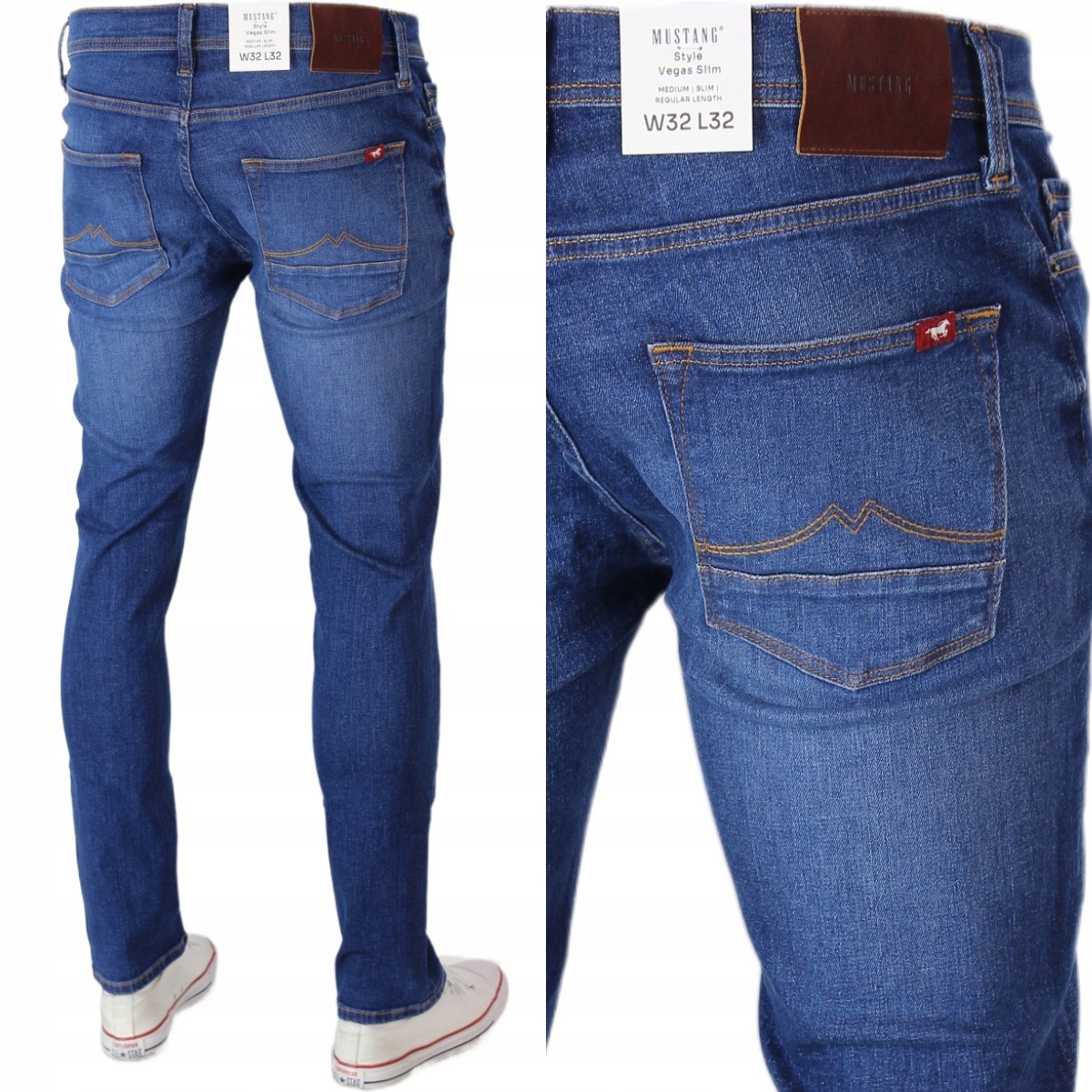 Mustang Vegas Slim Spodnie Jeans W32 L32