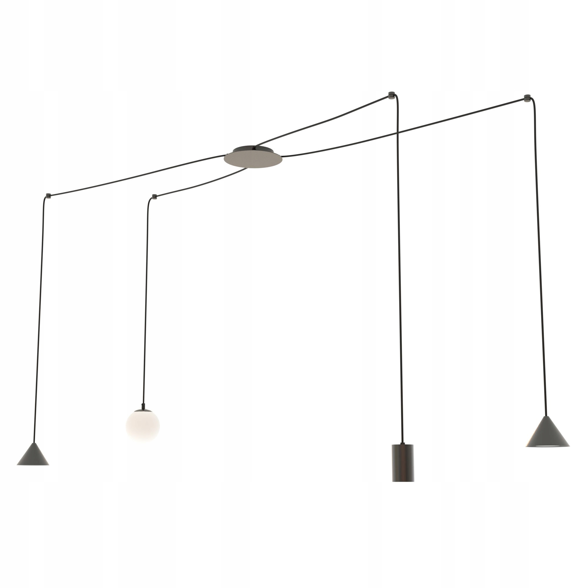 Výjimečná pavoučí lampa do chodby a obývacího pokoje, nastavitelná výška, Fuji