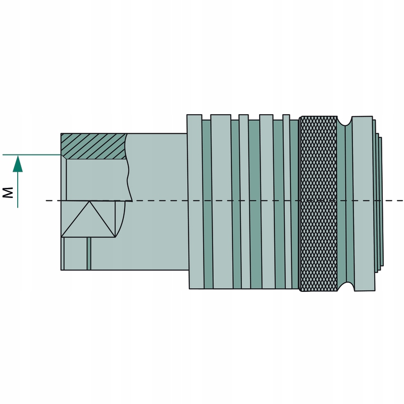 81511206 - KM 1 (G1 ) DN25-BG6 250BAR 34 мм гранит