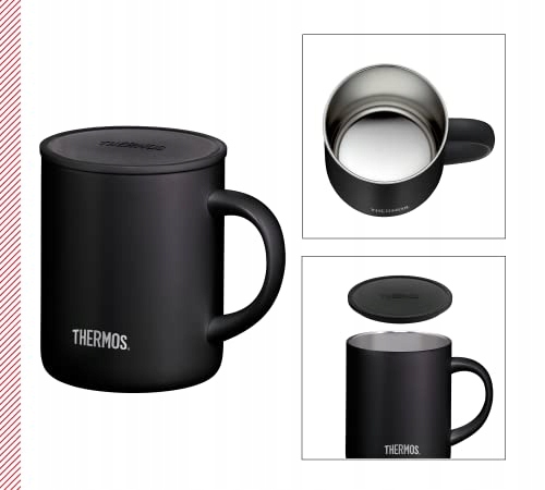 THERMOS Kubek Stalowy Longlife 350ml Czarny Do Kawy Na Biwak I Do Biura — miniatura 2