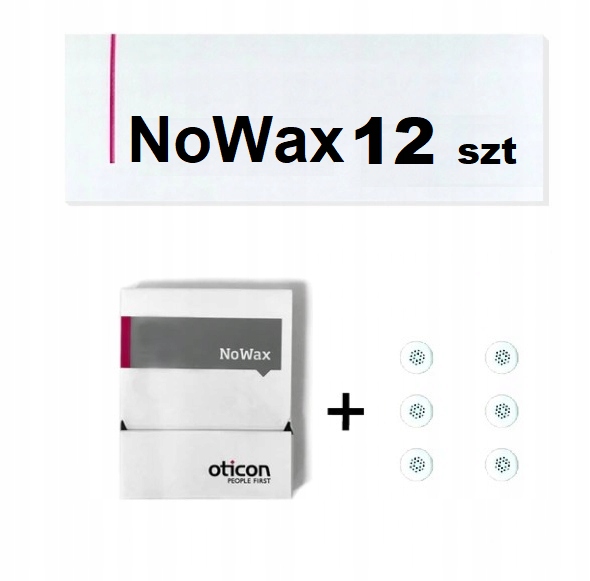 Filtry Oticon NoWax 12 sztuk