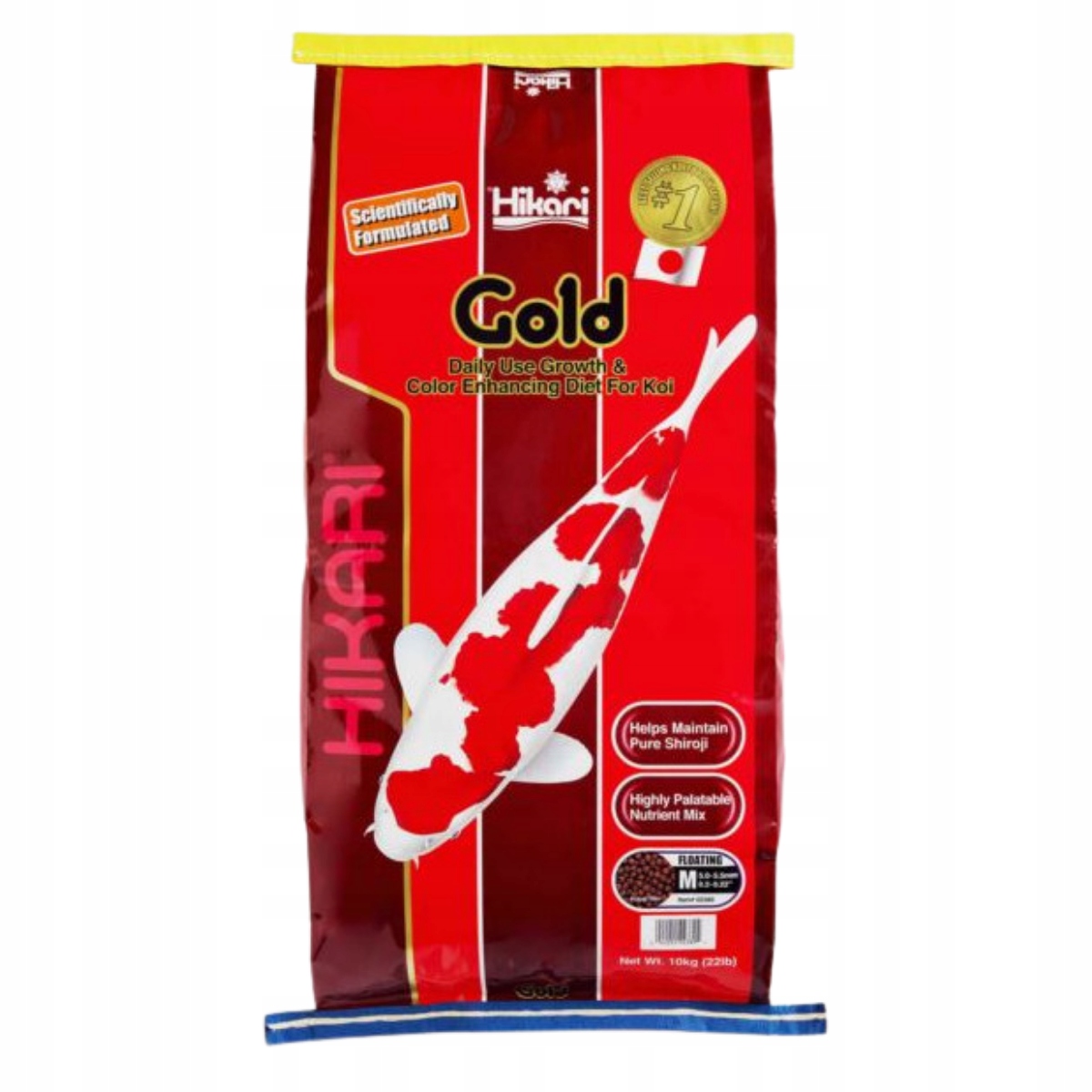 Hikari Koi Gold Medium Vyfarbovacie krmivo pre rybníky 10 kg
