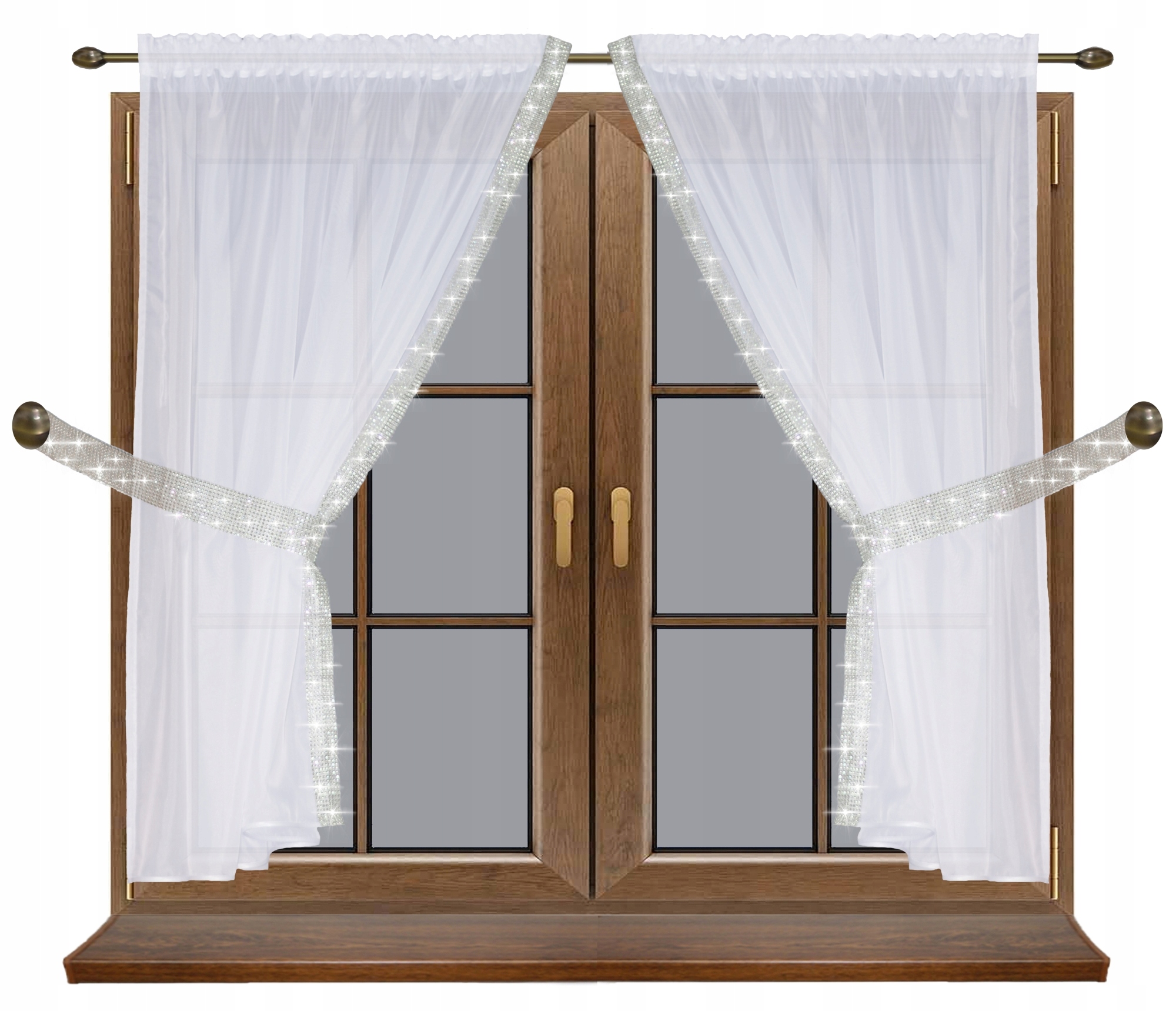 

Firanki Firana Gotowa Woal Taśma Cyrkonie Diamenty