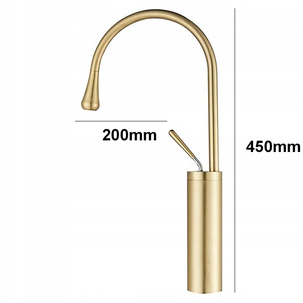 BATERIA UMYWALKOWA WYSOKA OBROTOWA NABLATOWA ZŁOTA Stan opakowania oryginalne