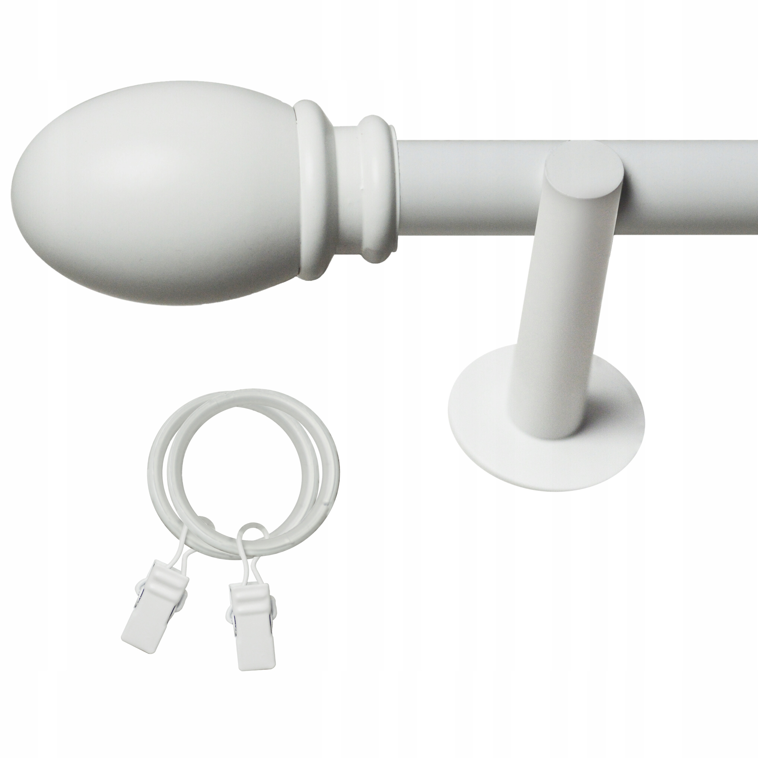 Garnýž Nad Balkonové Okno 400 CM 19 MM Garnýž, Jedno Různé Zakončení