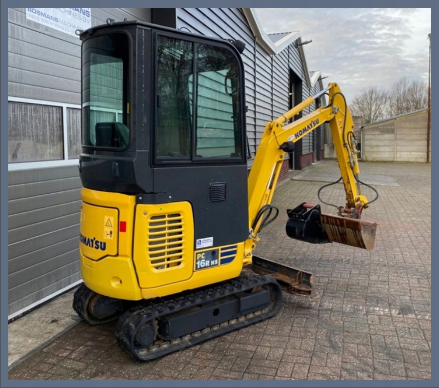 NAKLEJKI NALEPKI - KOMATSU PC16R HS + piktogramy Typ maszyny Koparka Koparko-ładowarka Inny