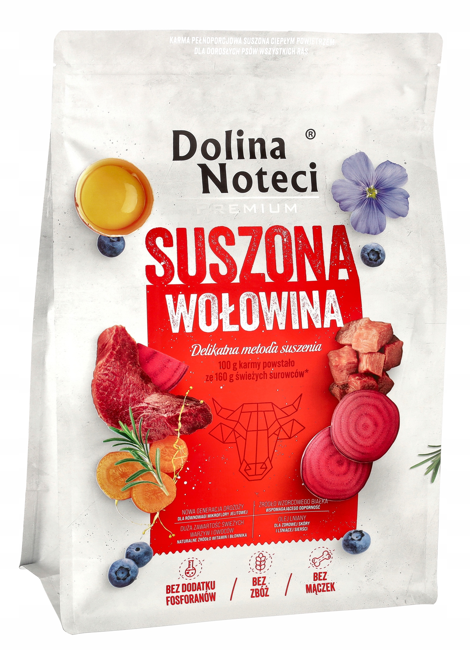 Dolina Noteci Krmivo suché pro psa Premium Hovězí 3kg