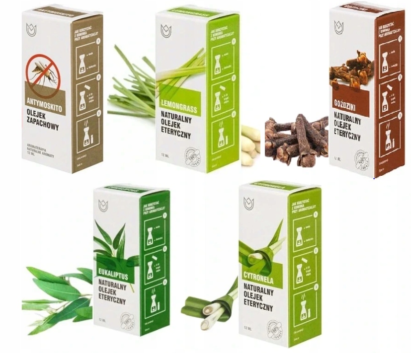 

Zestaw olejków odstraszający Komary Owady 5x12ml