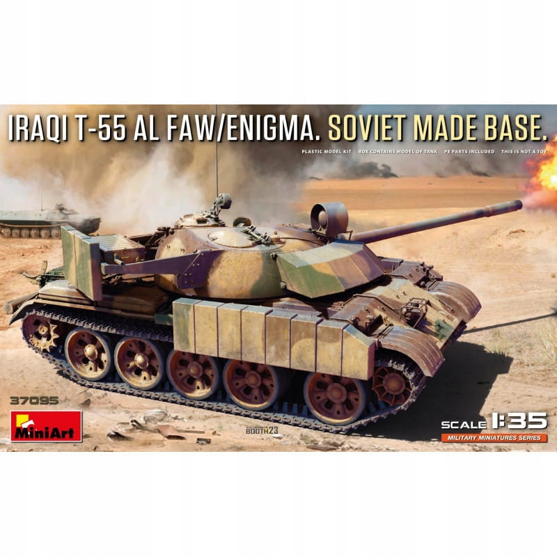 Irácký T-55 Al Faw/enigma. Sovětská základna 1:35 MiniArt 37095