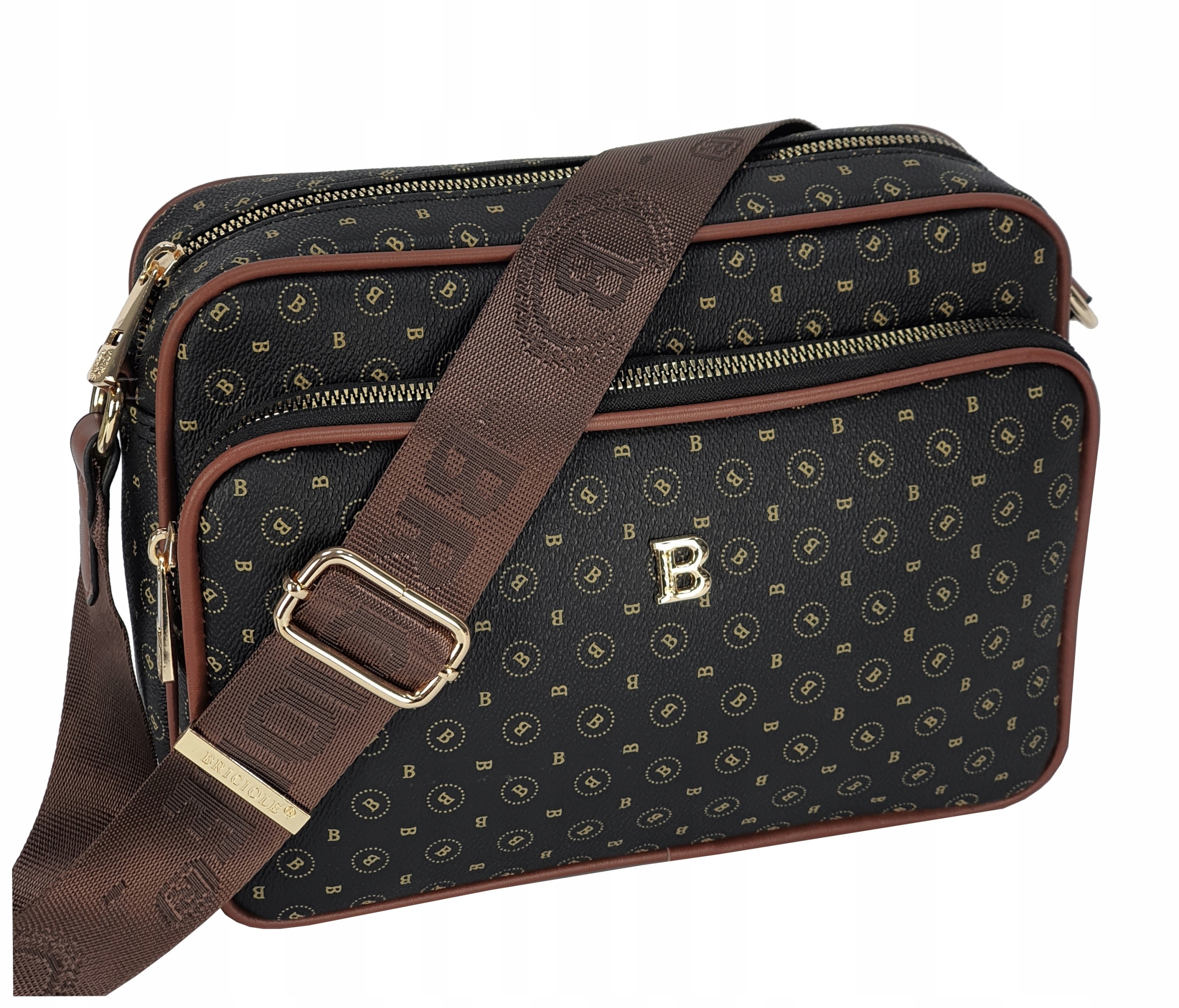 TOREBKA DAMSKA KUFEREK A5 MONOGRAM BRĄZ BRICIOLE