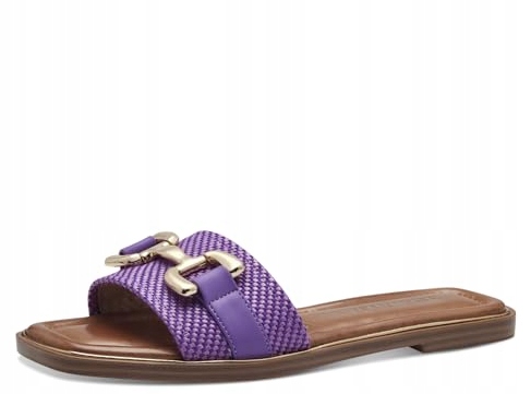 Tamaris 1-27100-42 Nazouváky každodenní fialové se zlatou sponou vel. 39