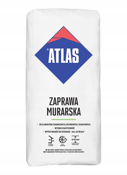 

Atlas Zaprawa Murarska 25KG