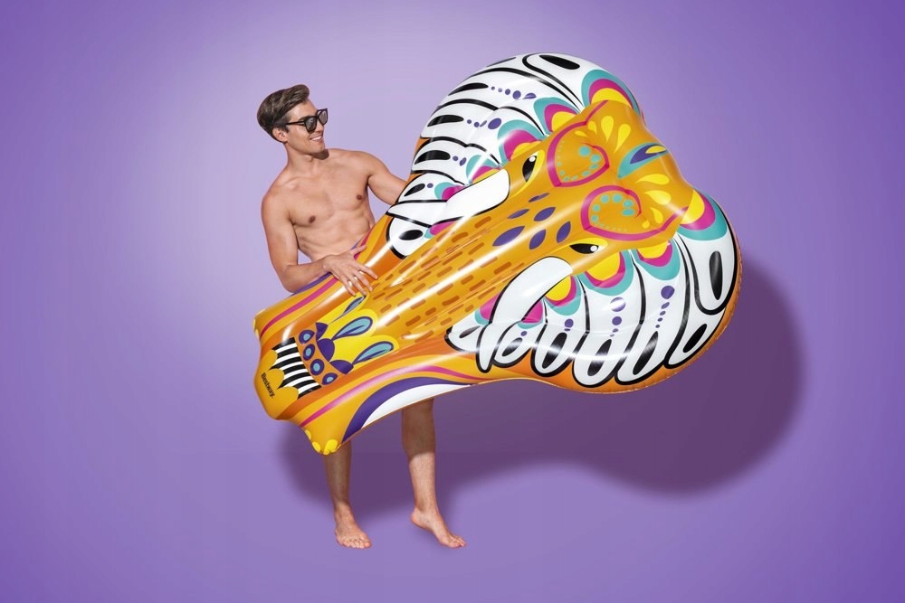 MATERAC DMUCHANY DO PŁYWANIA PONTON 183x153cm Model Flirty Fiesta Elephant